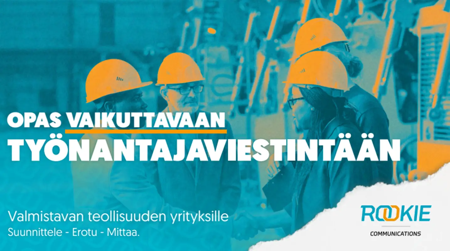 Lataa maksuton opas teollisuudelle työnantajaviestintään